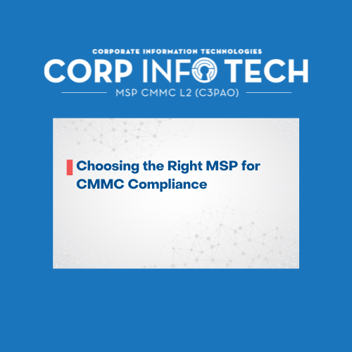 Choosing the right MSP for CMMC